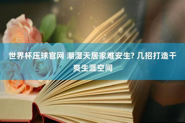 世界杯压球官网 潮湿天居家难安生? 几招打造干爽生涯空间